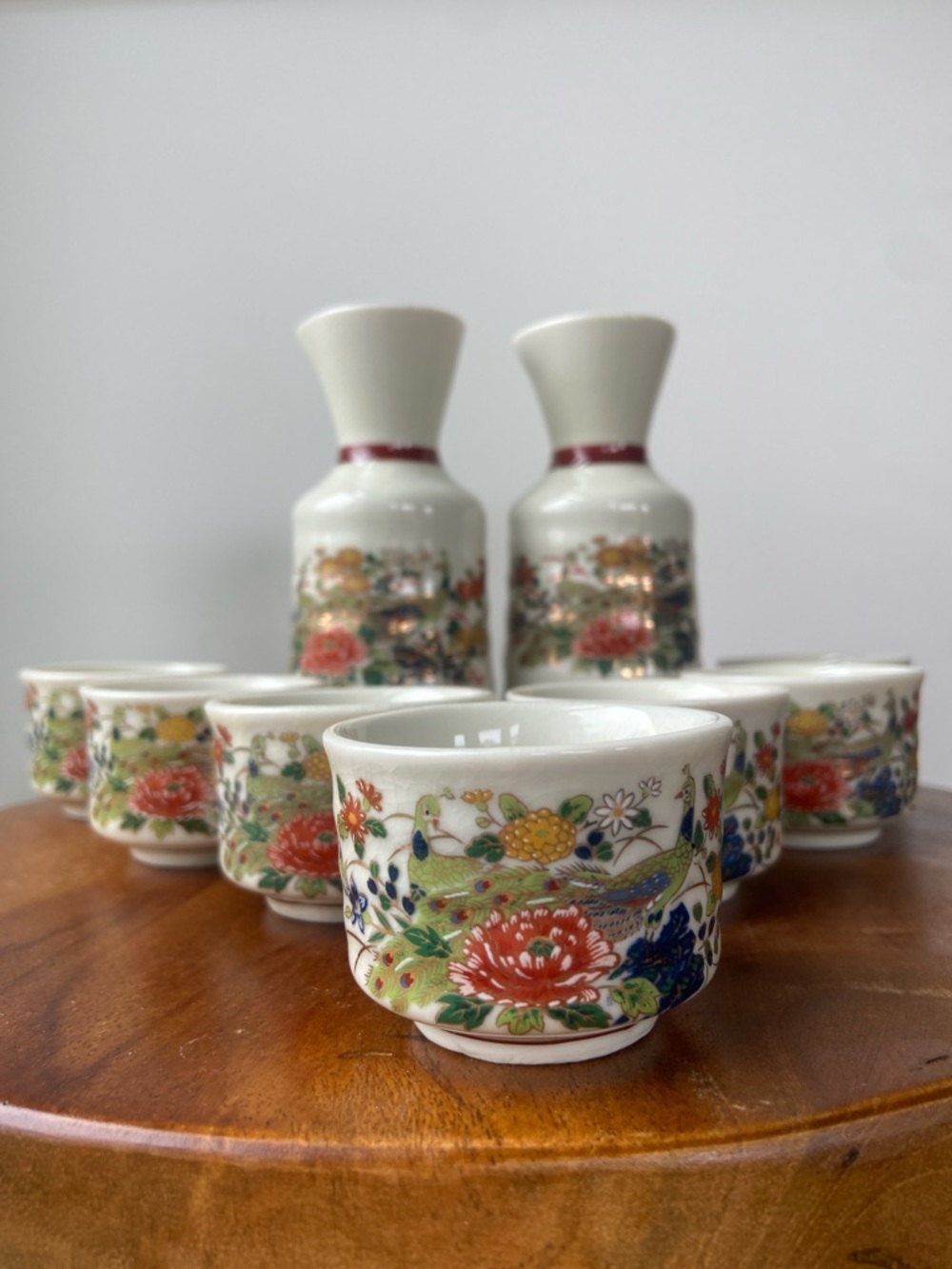 Satsuma 1979 Porcelain Sake Set